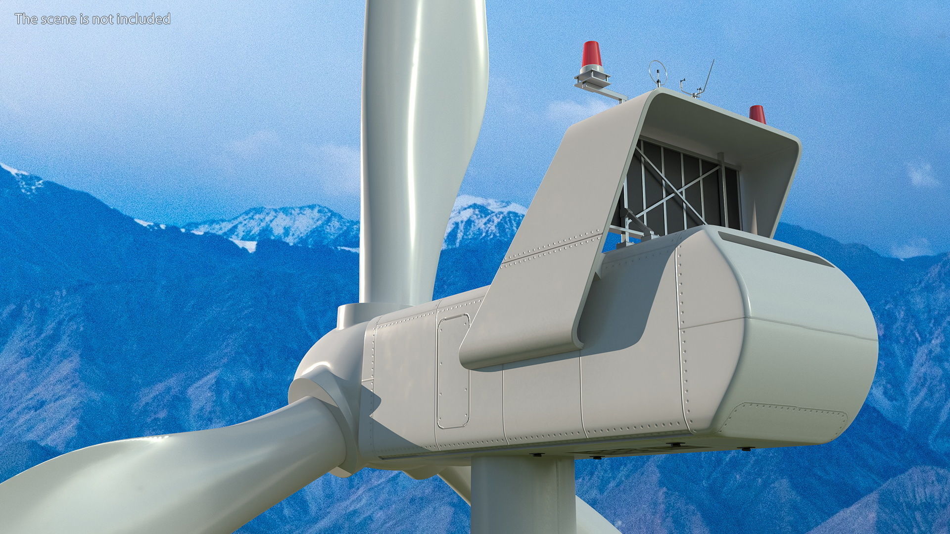 Vestas Horizontal Axis Wind Turbine 3D model_3