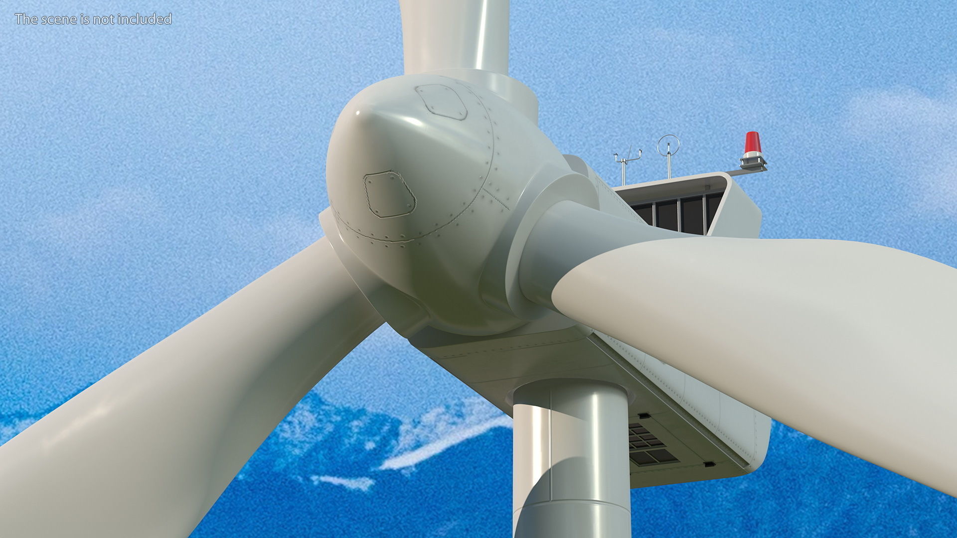 Vestas Horizontal Axis Wind Turbine 3D model_2