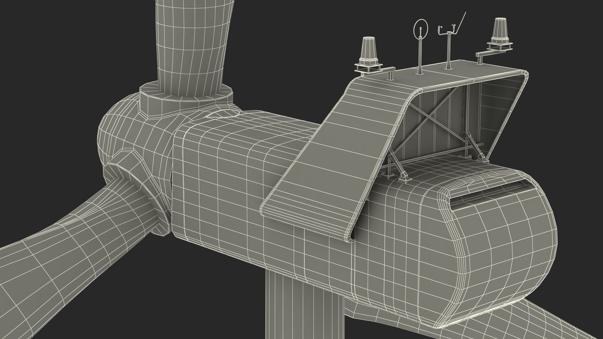 Vestas Horizontal Axis Wind Turbine 3D model_26