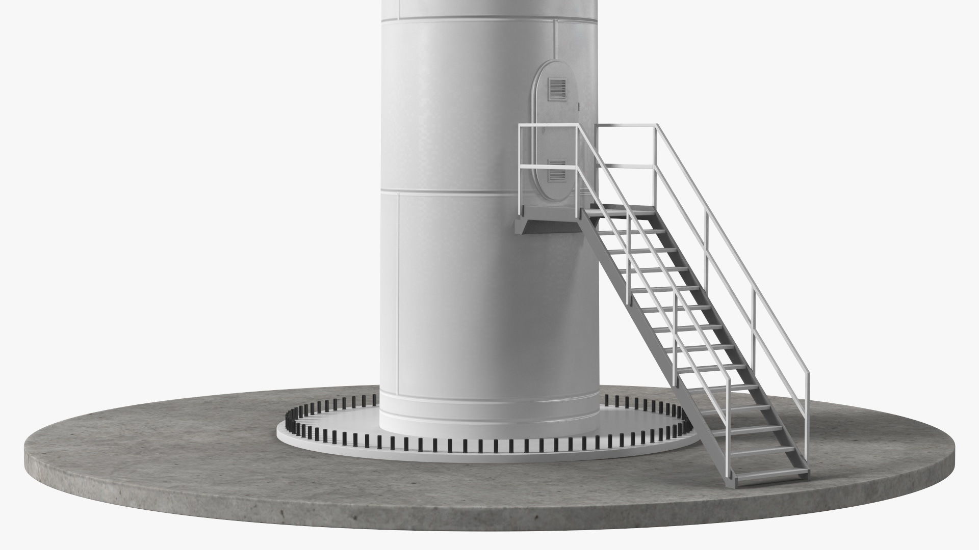 Vestas Horizontal Axis Wind Turbine 3D model_12