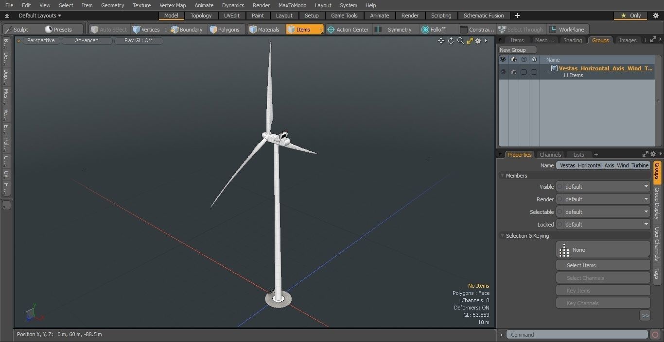 Vestas Horizontal Axis Wind Turbine 3D model_21