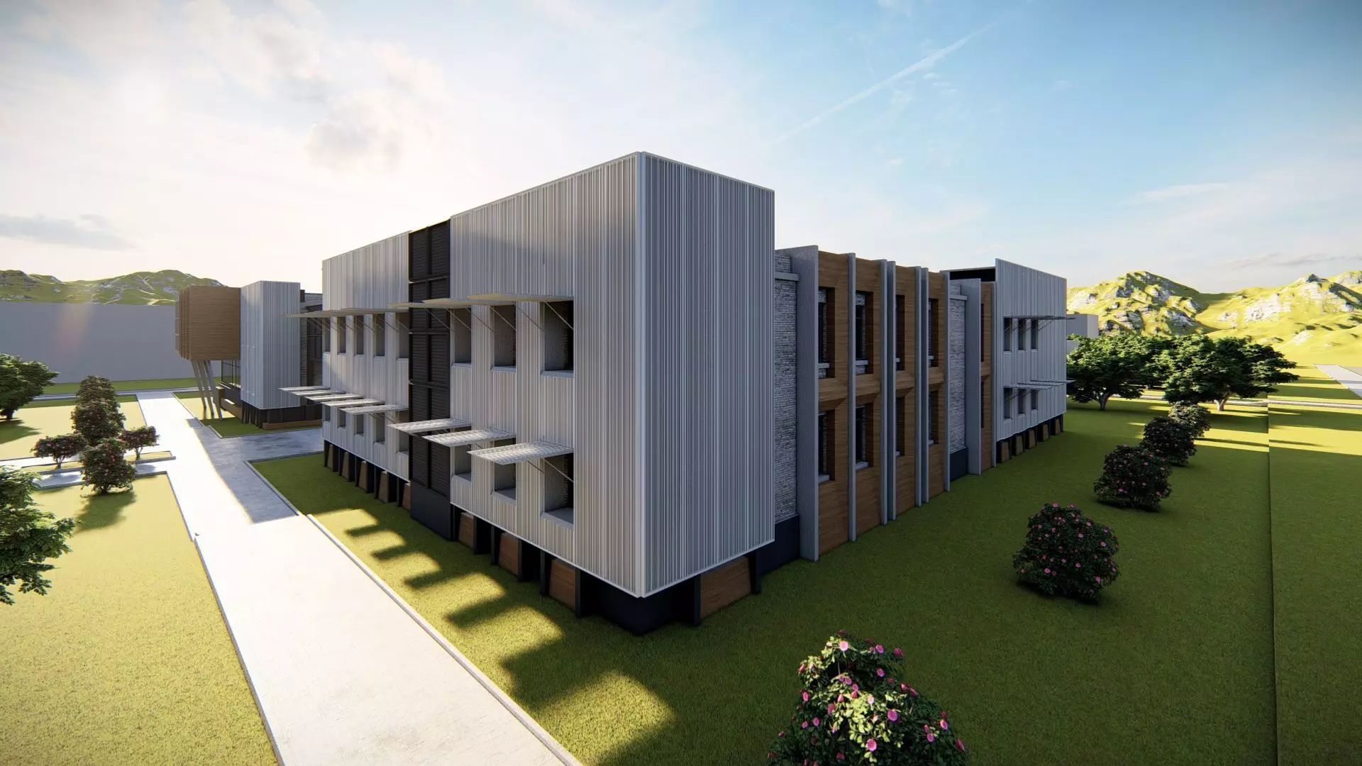 School-University- High School 3D model