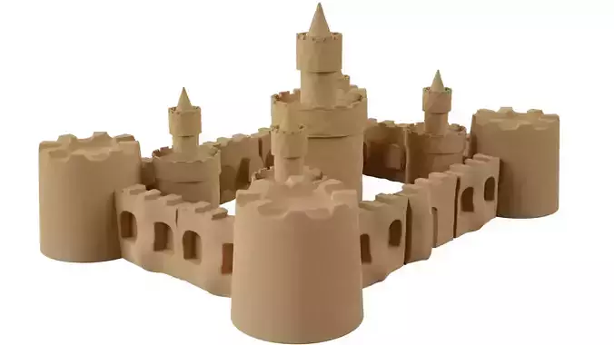 Sand Castle 3D model