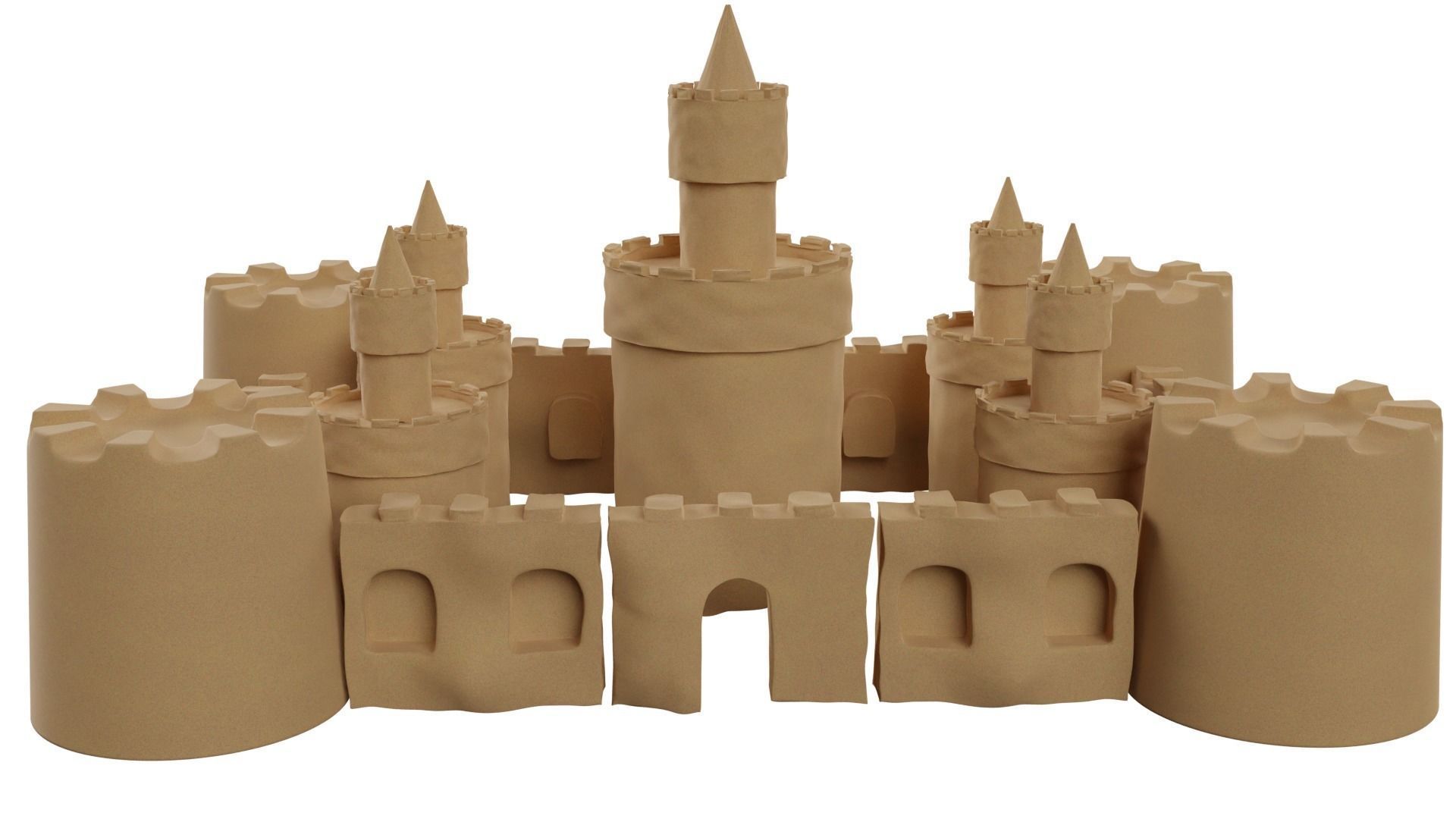 Sand Castle 3D model_1