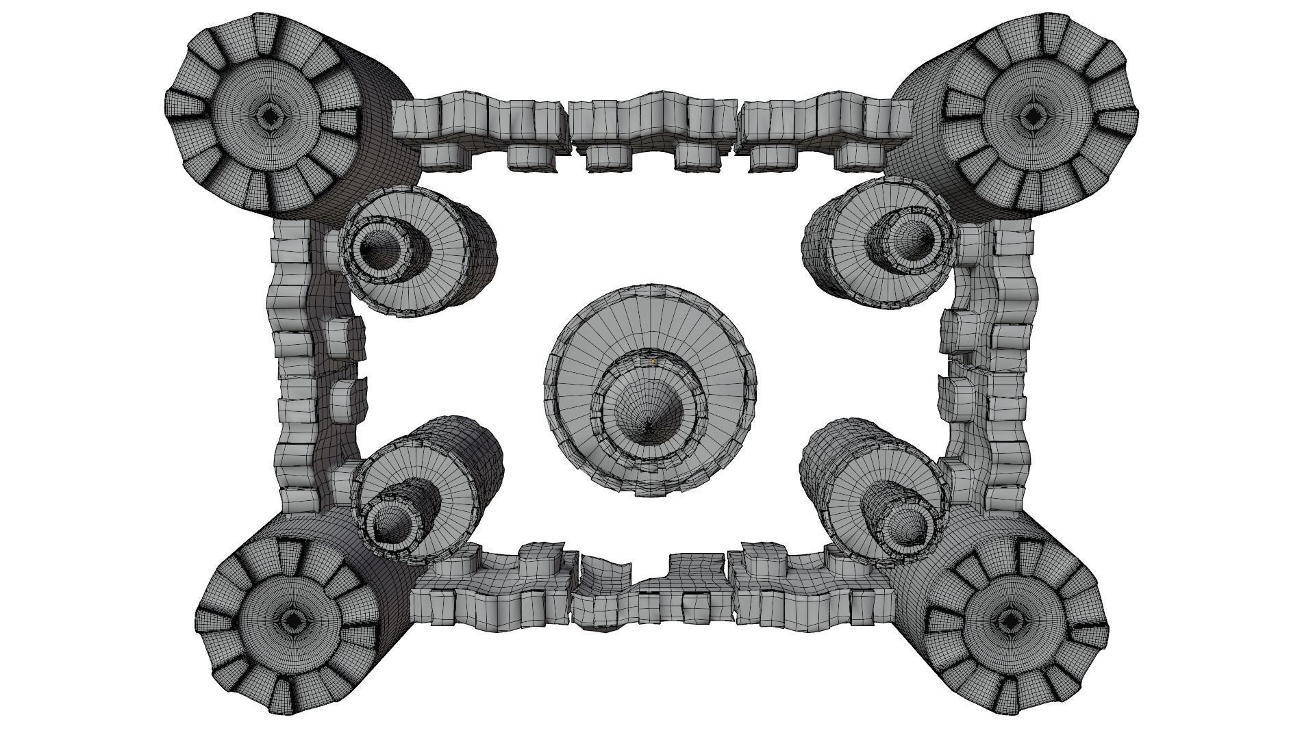 Sand Castle 3D model_17