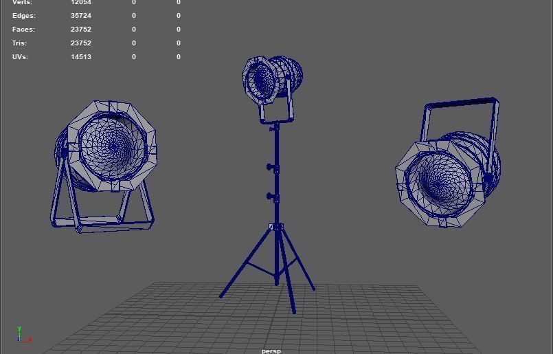 Double Tech Ltd Stage Light 3D model_14