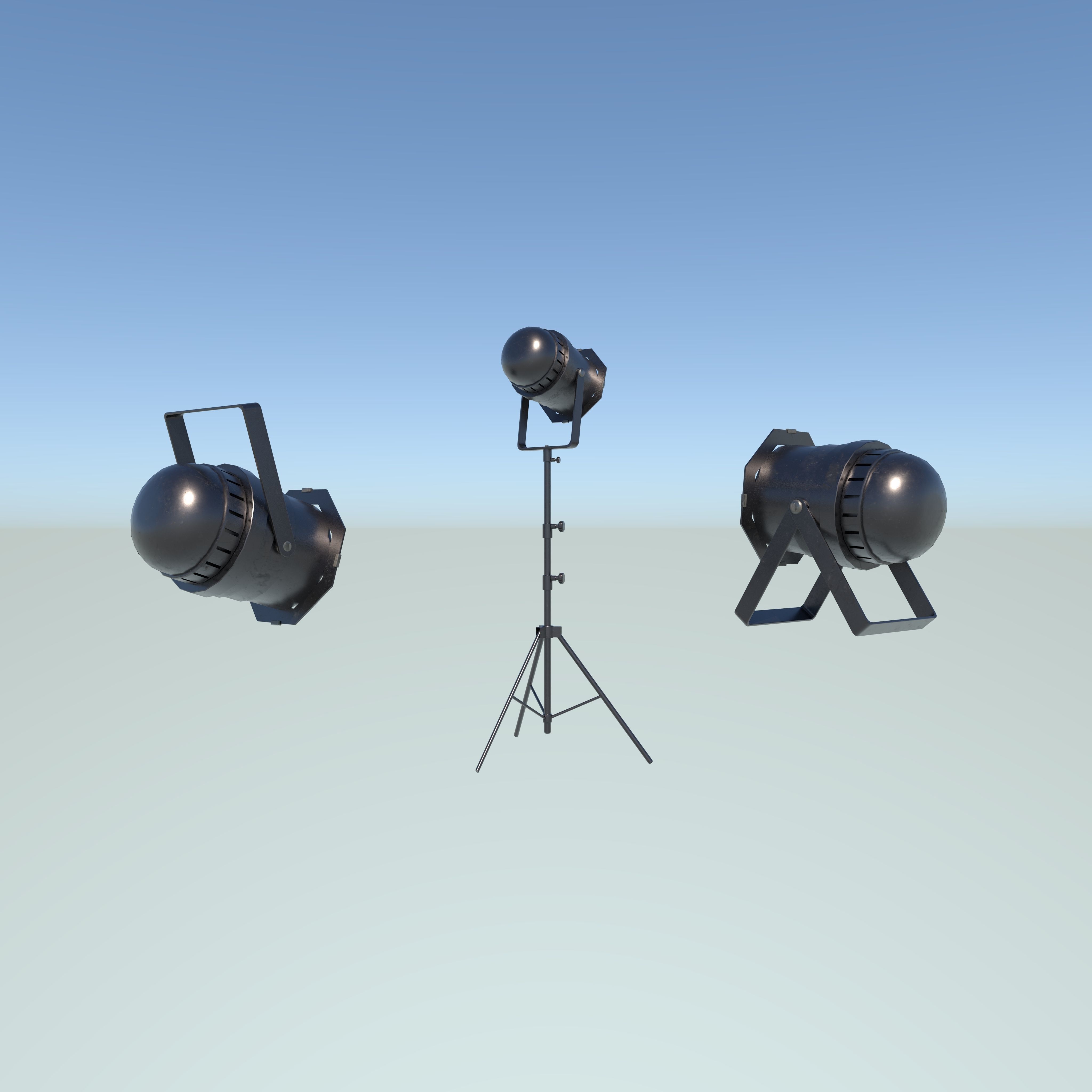Double Tech Ltd Stage Light 3D model_2
