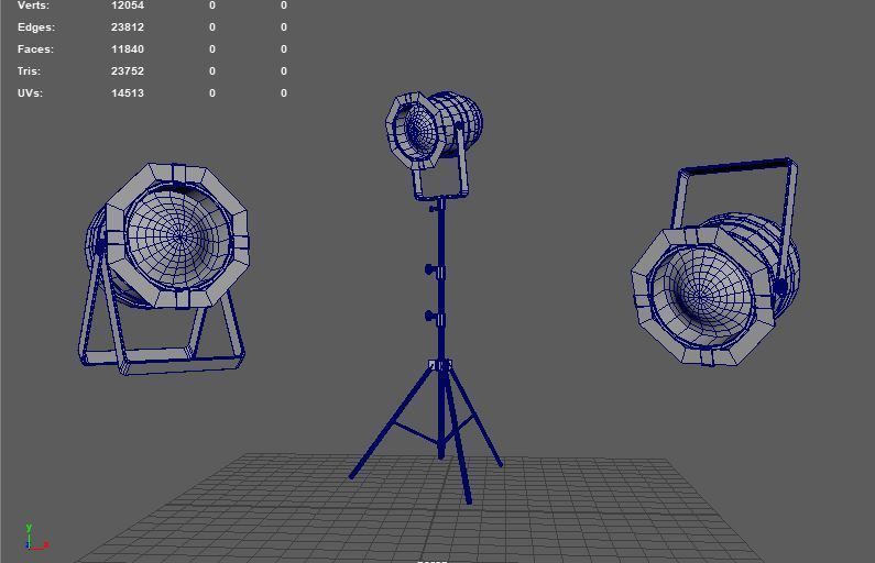 Double Tech Ltd Stage Light 3D model_13