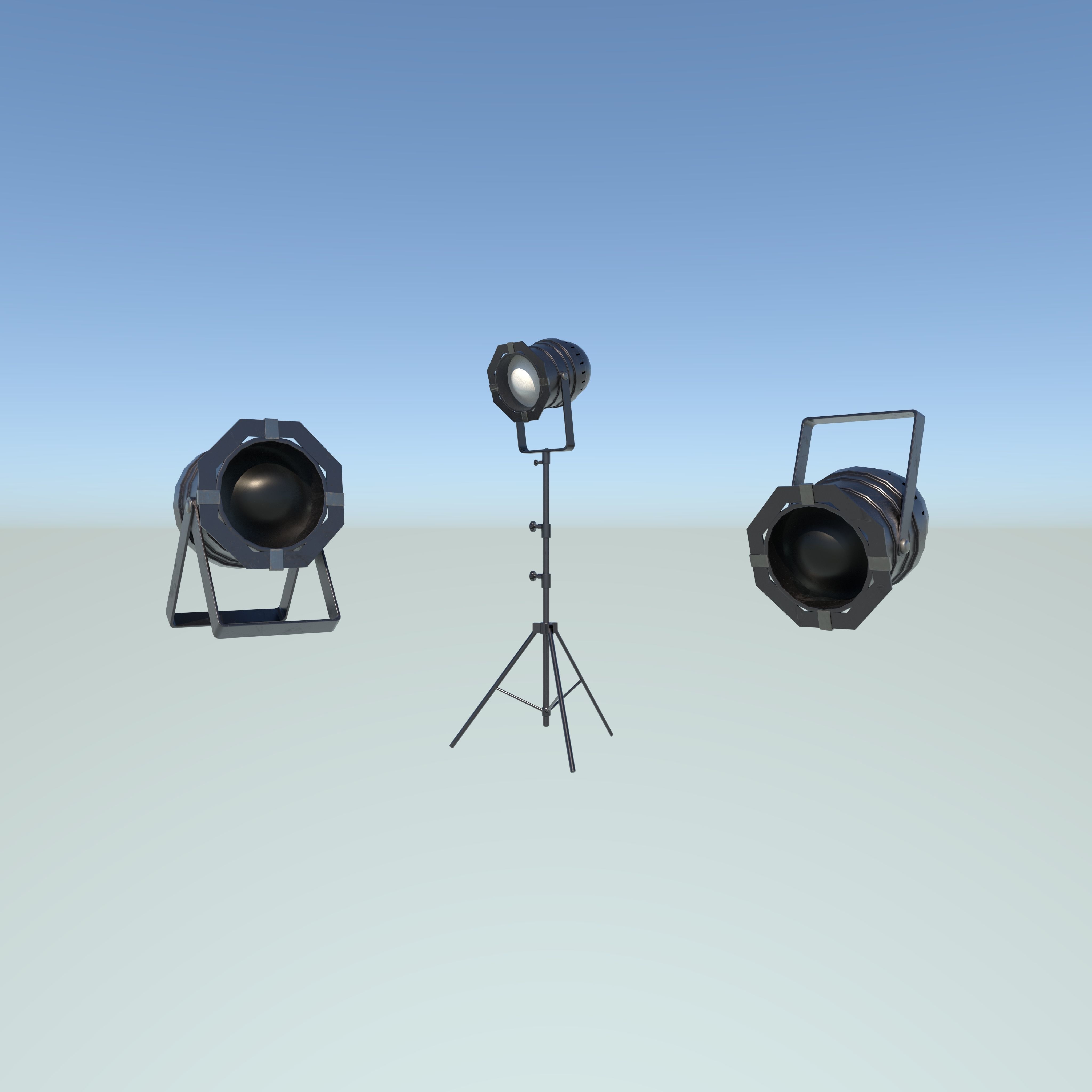 Double Tech Ltd Stage Light 3D model_7