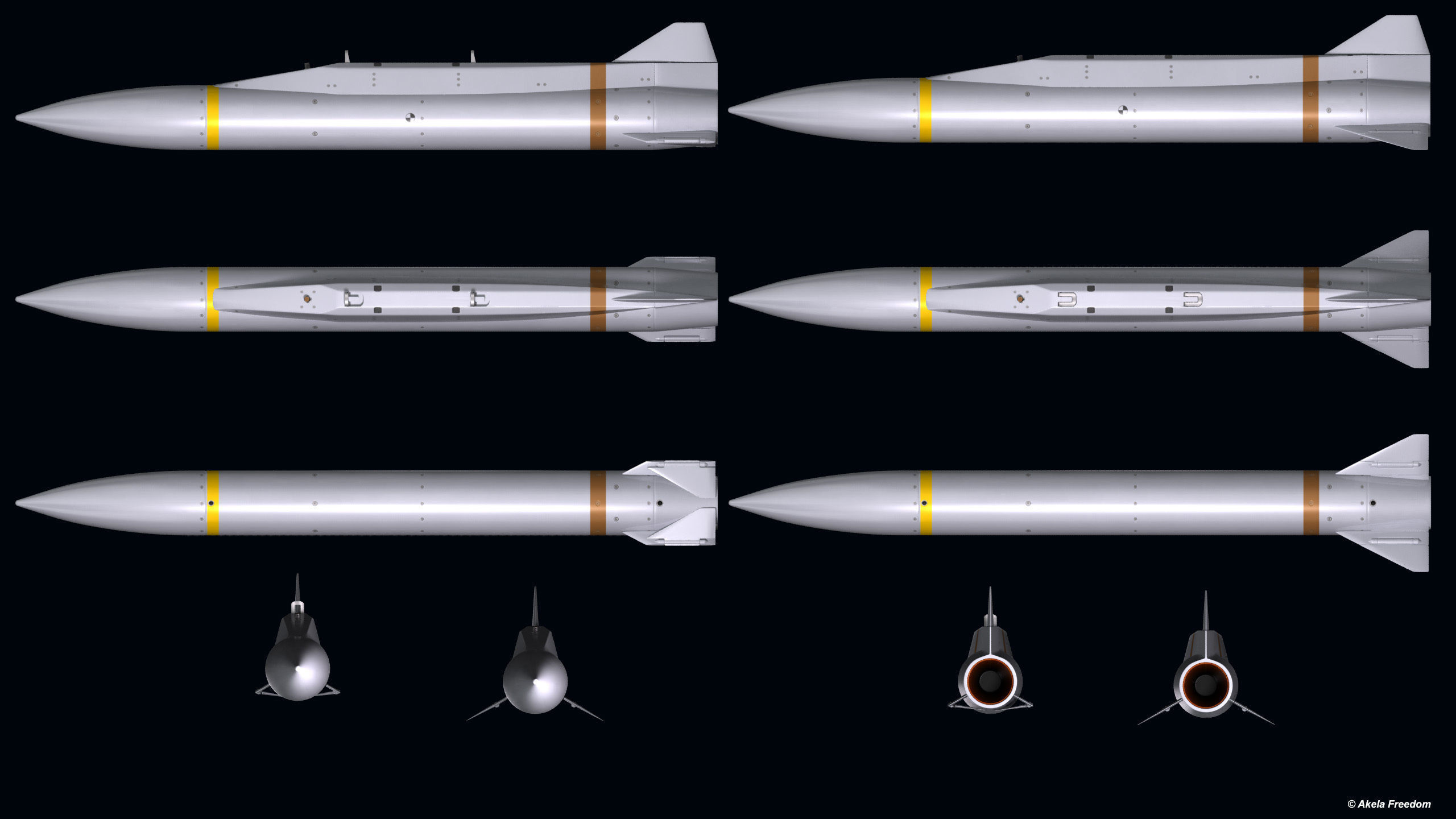 AGM-131 SRAM II 3D model_9