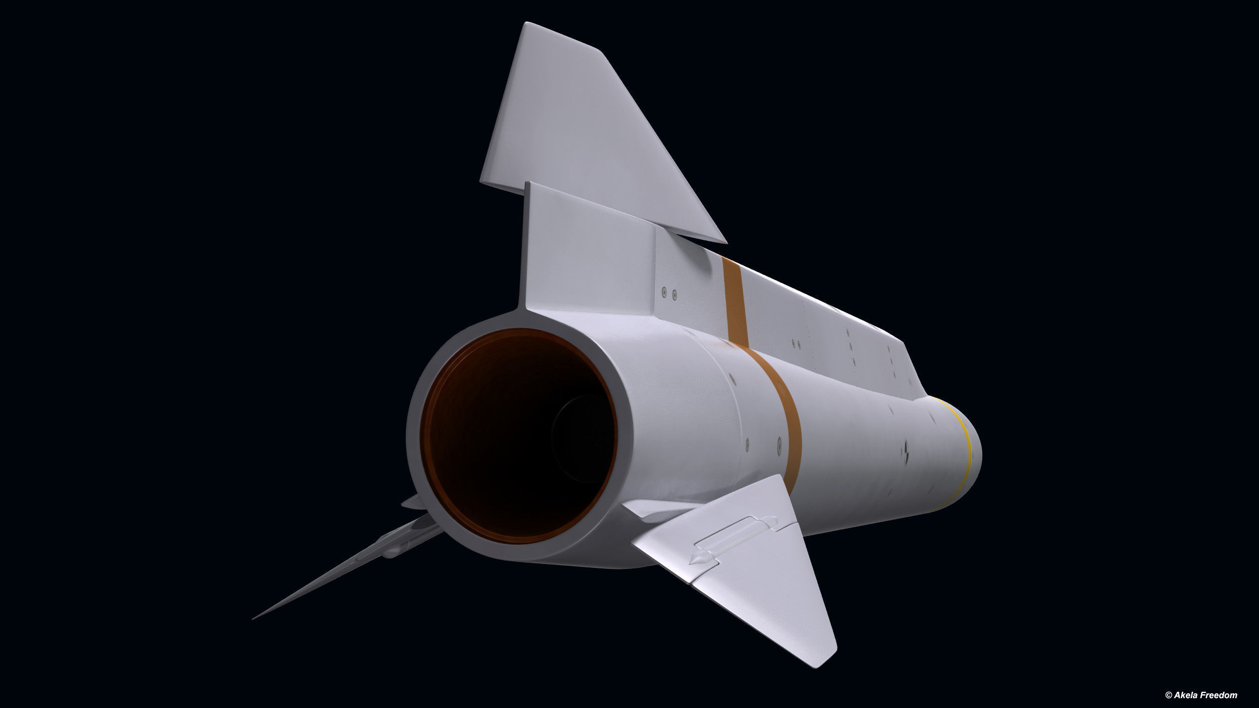 AGM-131 SRAM II 3D model_4