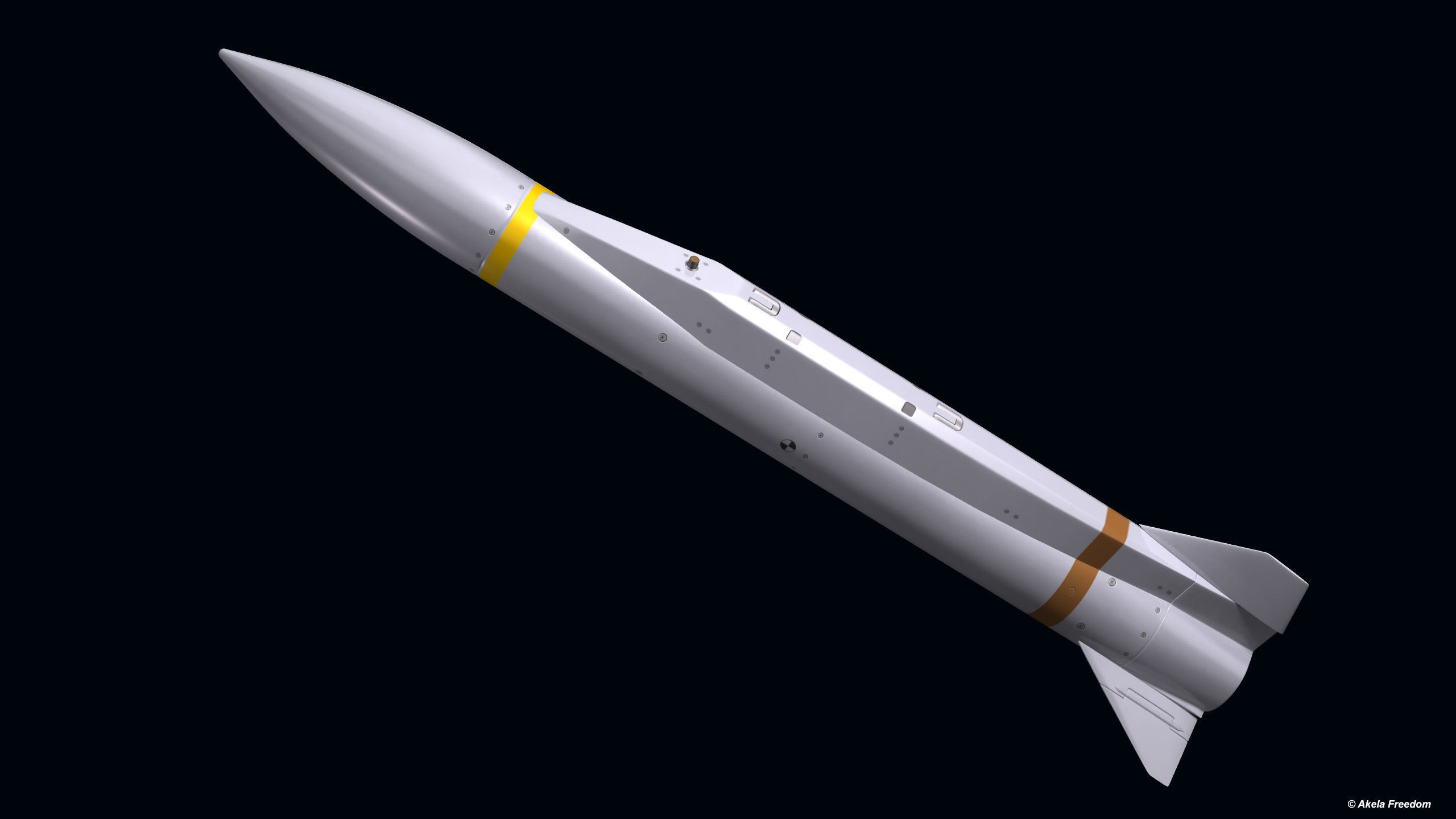 AGM-131 SRAM II 3D model_6