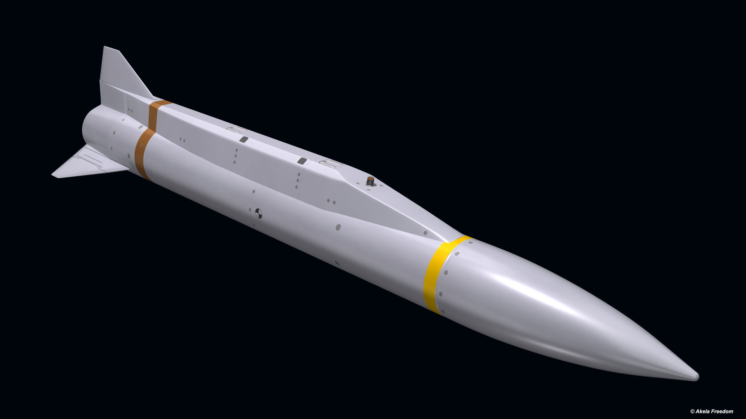AGM-131 SRAM II 3D model_2