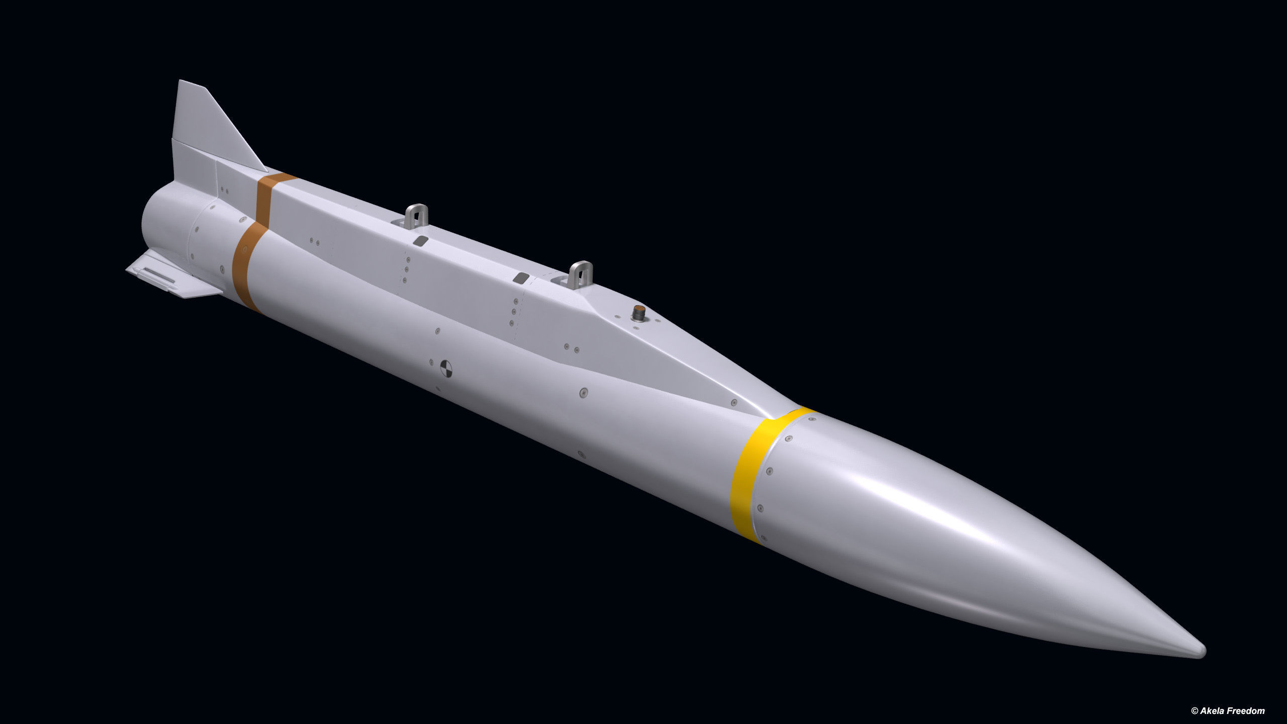 AGM-131 SRAM II 3D model_1