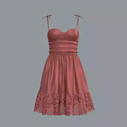 Womens dress Clo3d Marvelous Designer