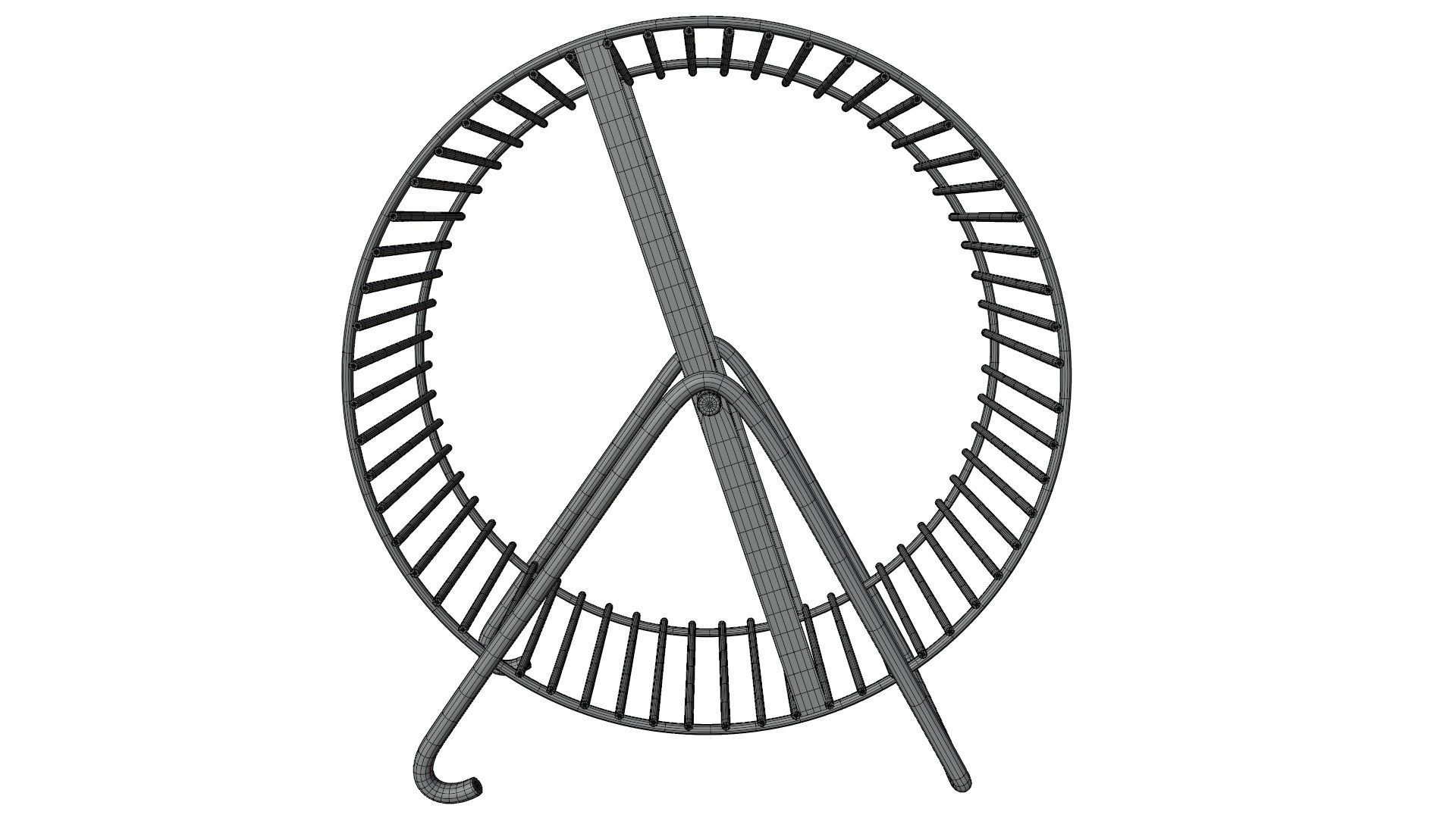 Hamster Wheel 3D model_10