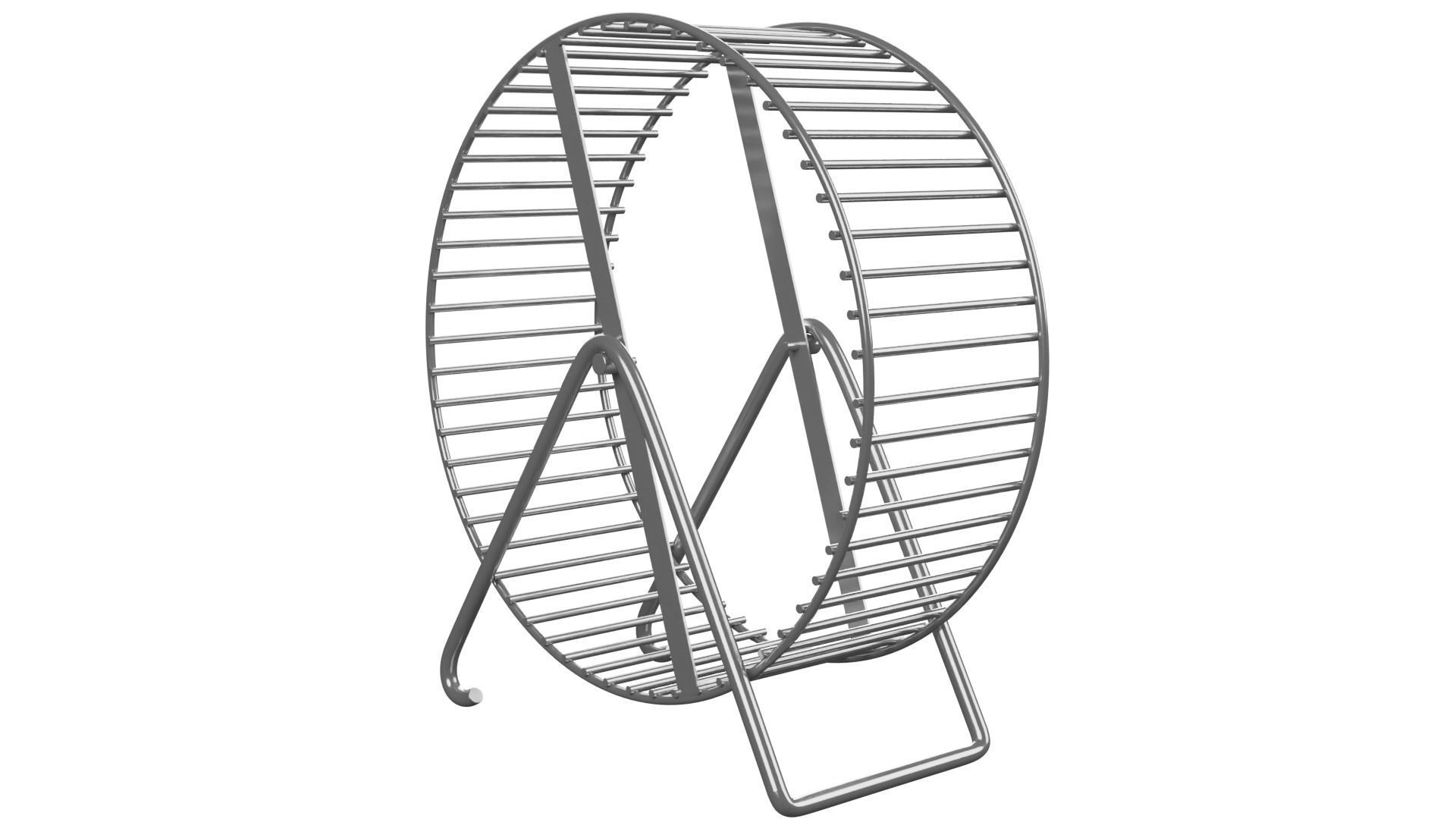 Hamster Wheel 3D model_2