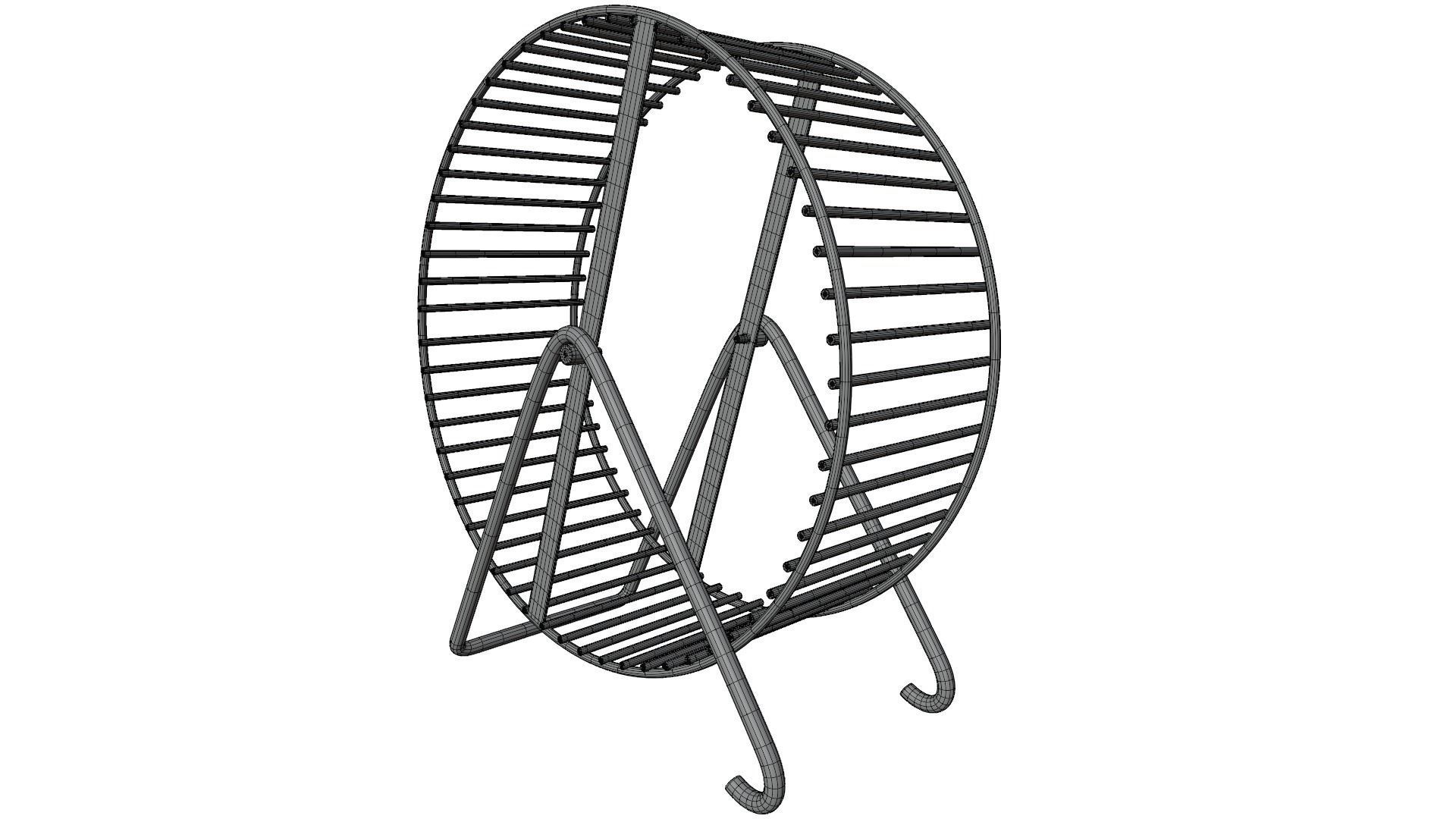 Hamster Wheel 3D model_15