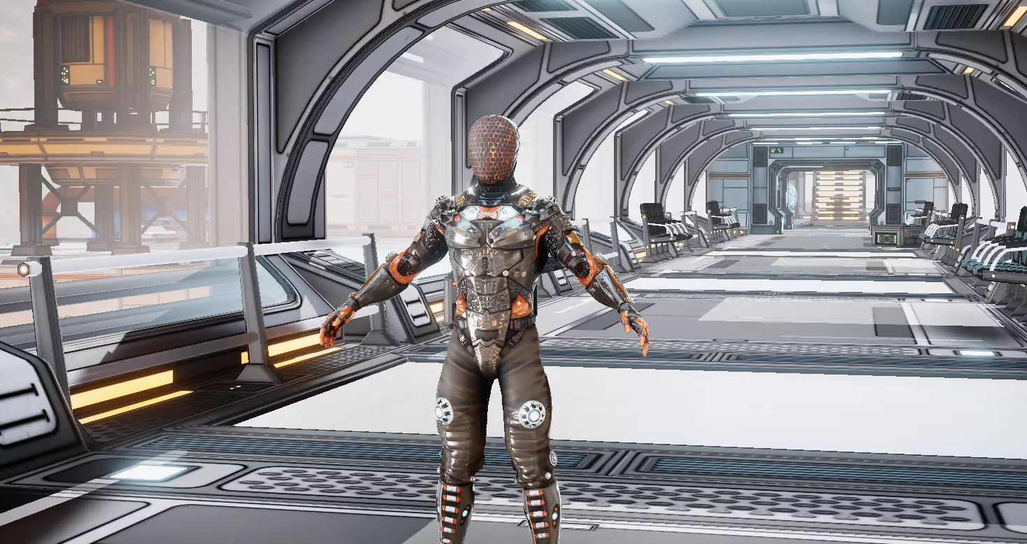 Jax Sci Fi Character  3D model_0