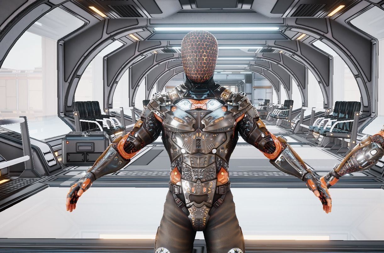 Jax Sci Fi Character  3D model_11