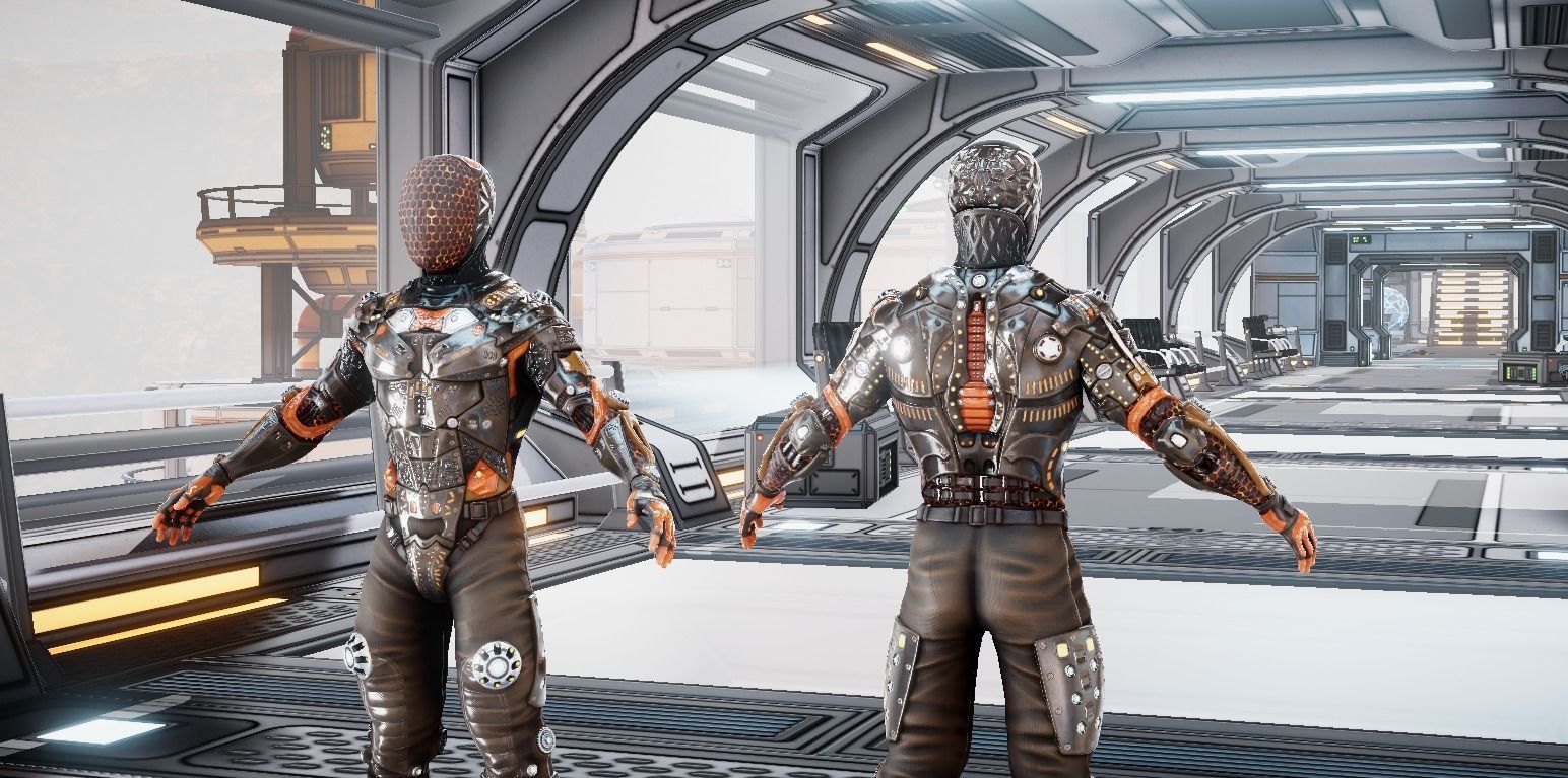 Jax Sci Fi Character  3D model_2