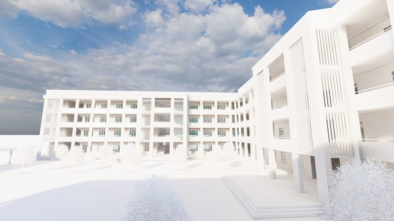 School-University- High School 3D model_18