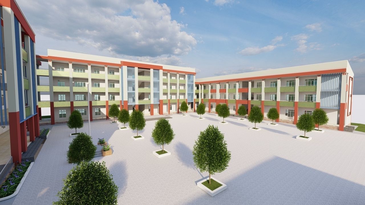 School-University- High School 3D model_2