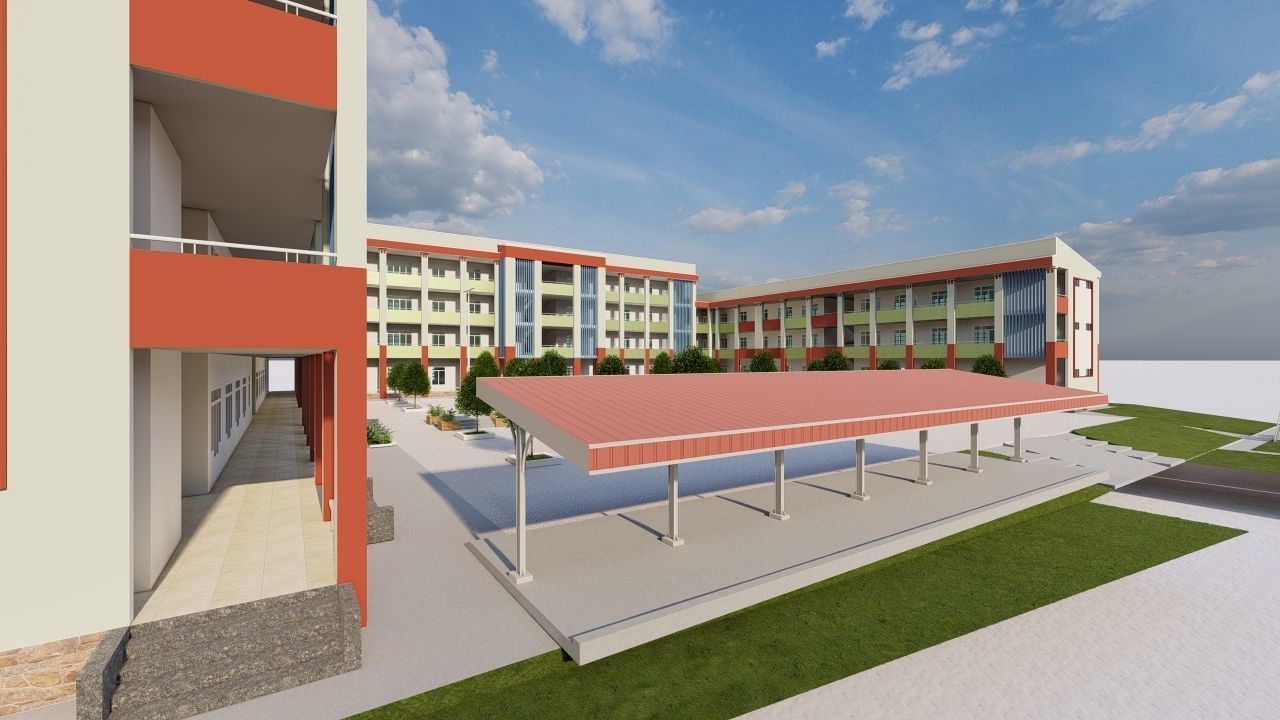 School-University- High School 3D model_3