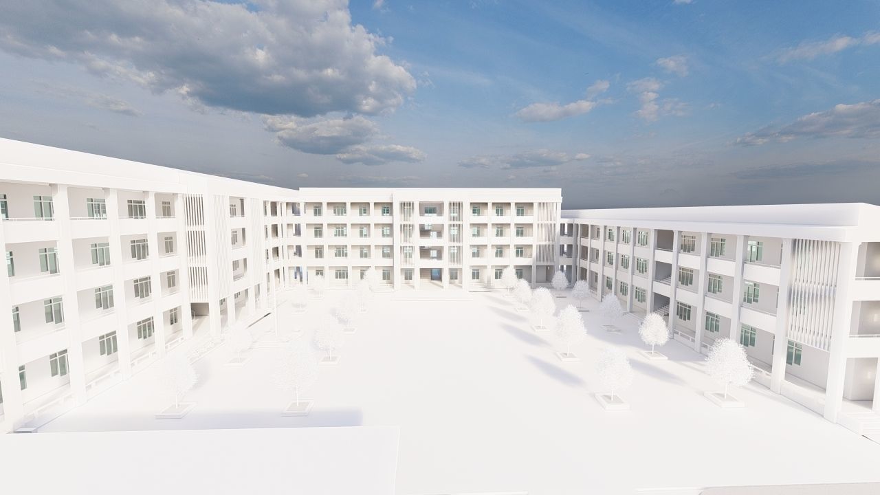 School-University- High School 3D model_10