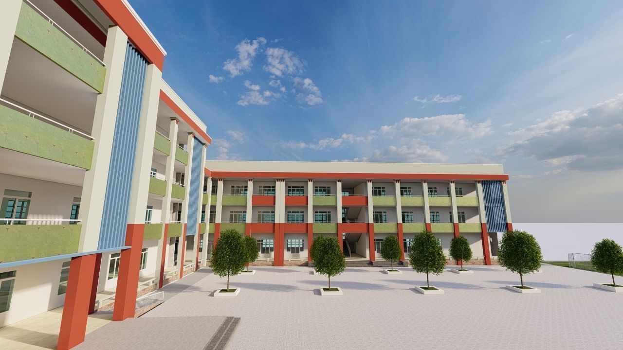 School-University- High School 3D model_7