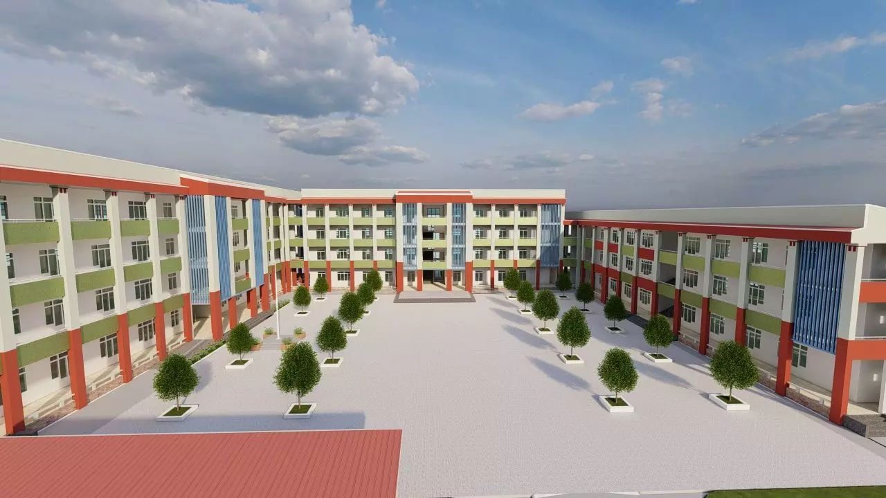 School-University- High School 3D model_0