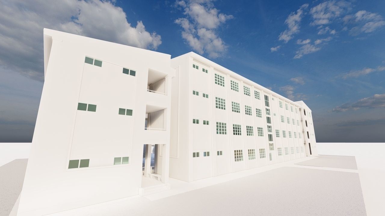 School-University- High School 3D model_16