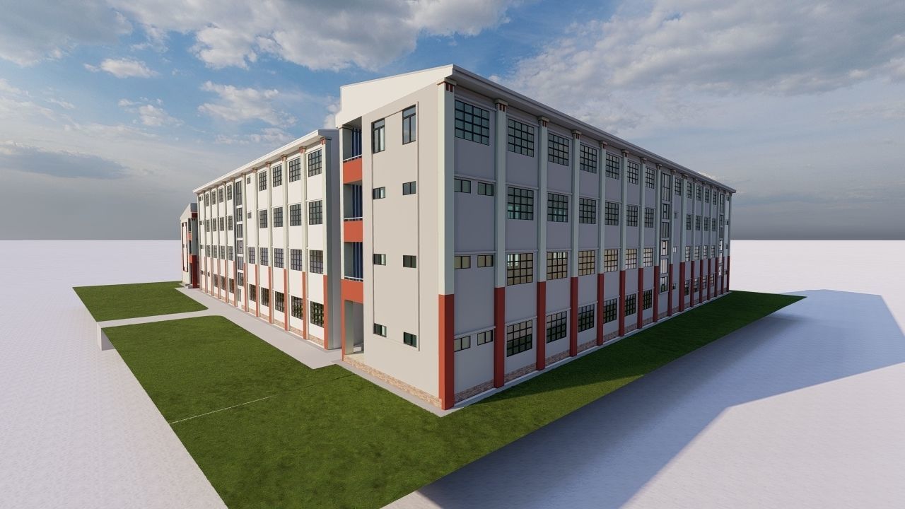 School-University- High School 3D model_1