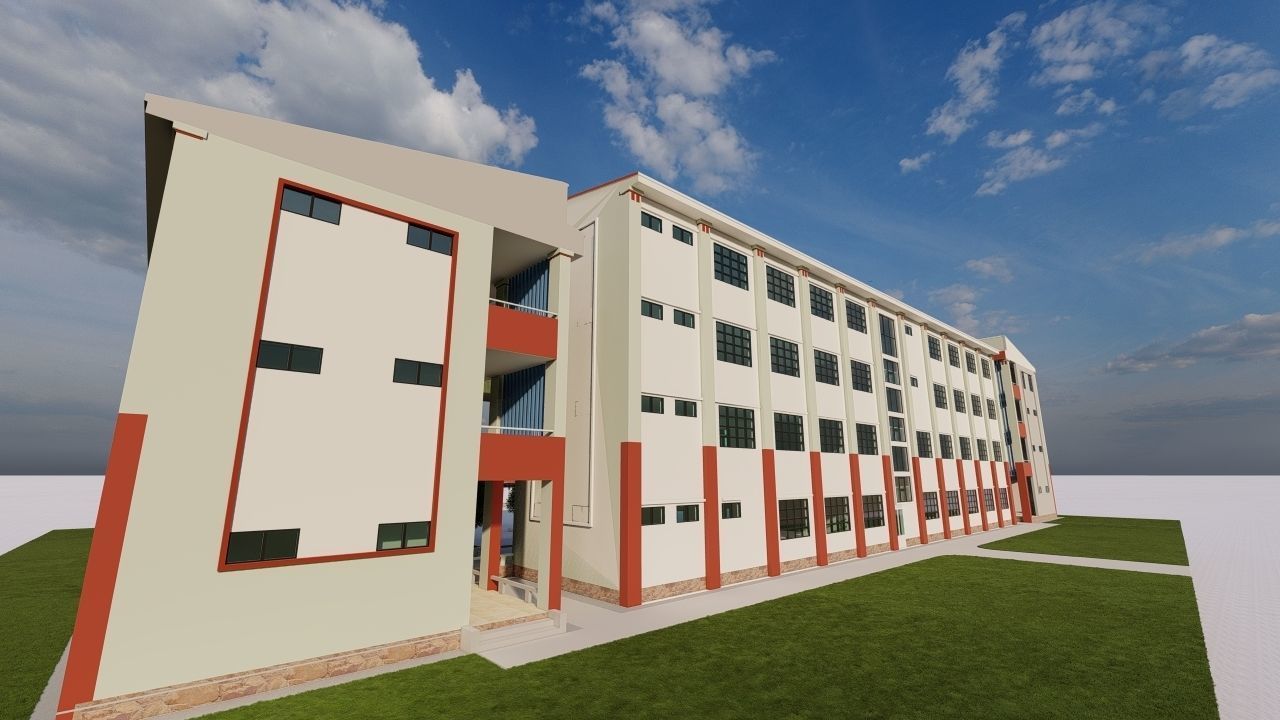 School-University- High School 3D model_6