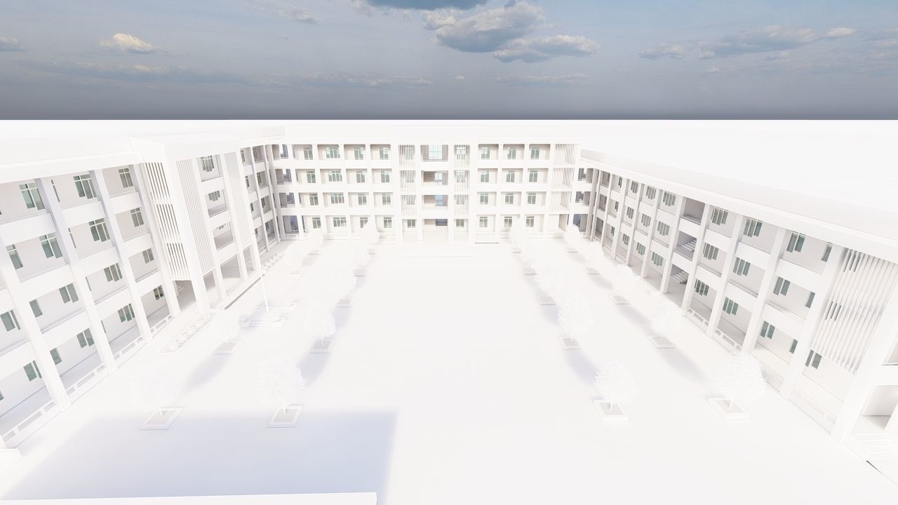 School-University- High School 3D model_19