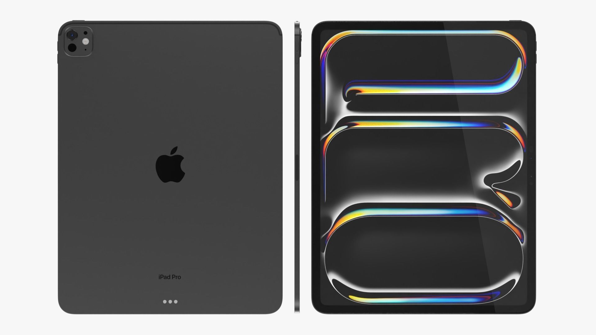 Apple IPad Pro M4 13-inch Black 3D model_2