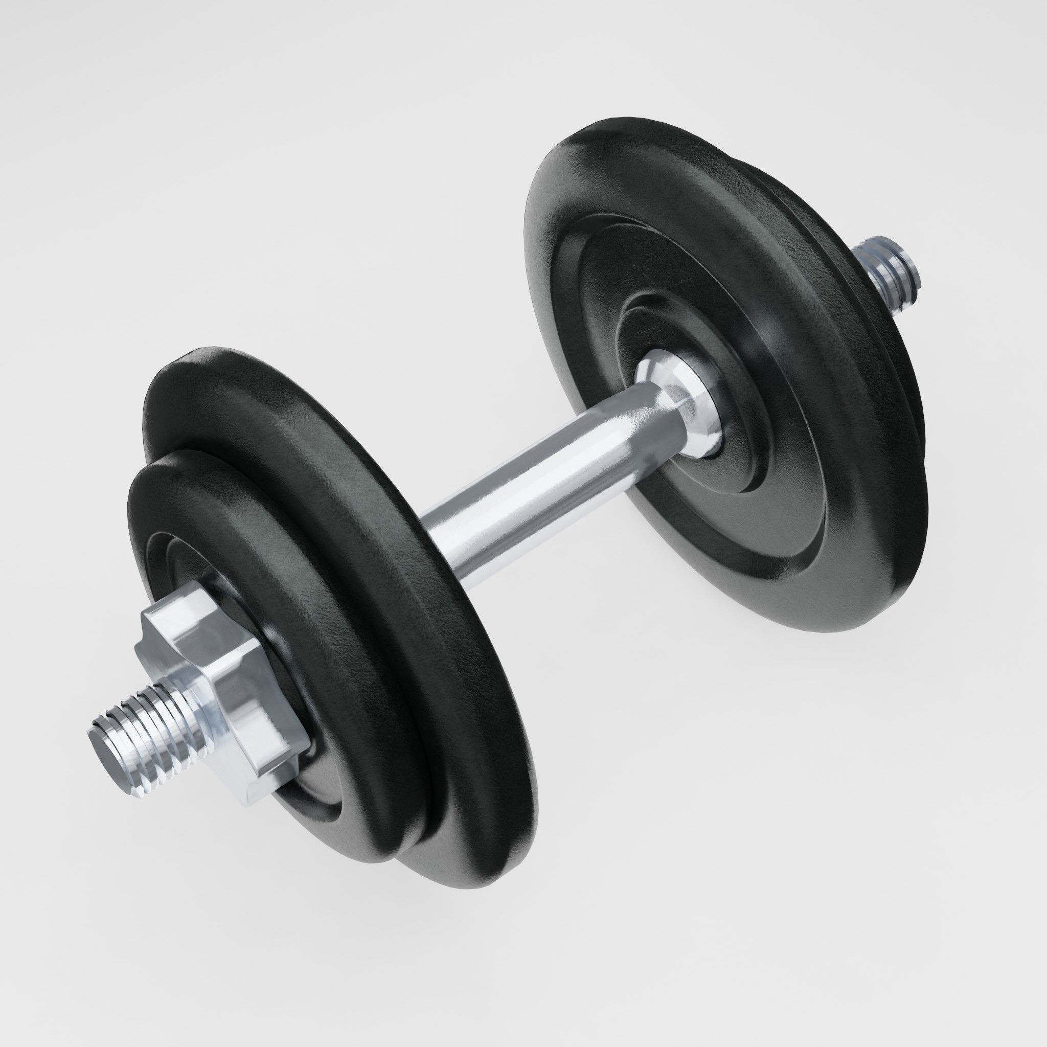 Dumbbell 3D model_1
