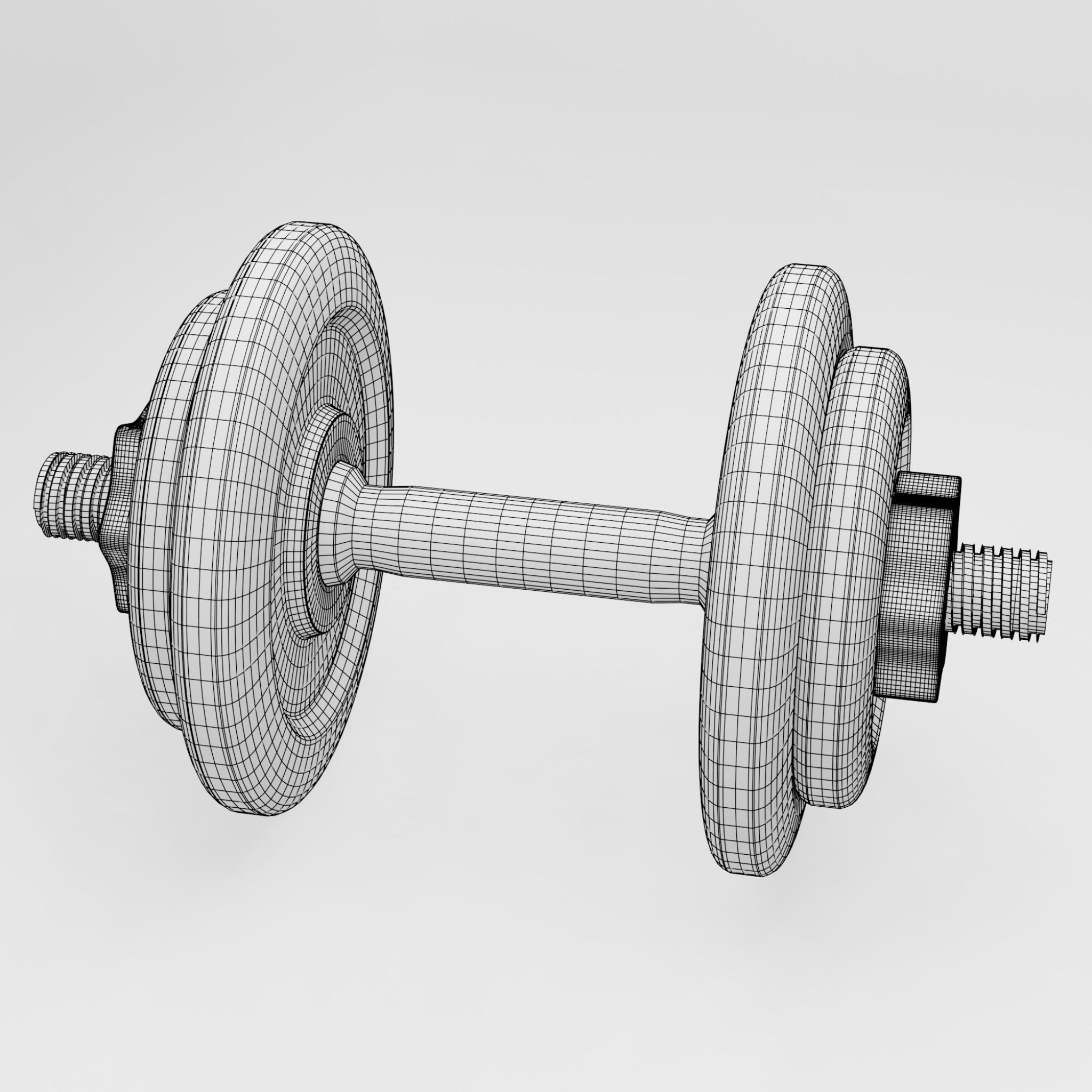 Dumbbell 3D model_3