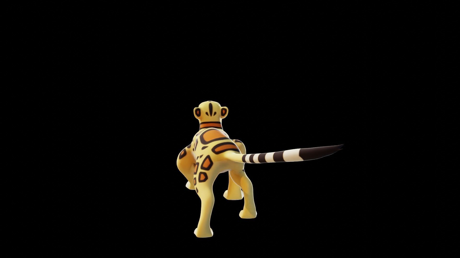 Cartoon Leopard Rigged - Makucha Low-poly 3D model_27