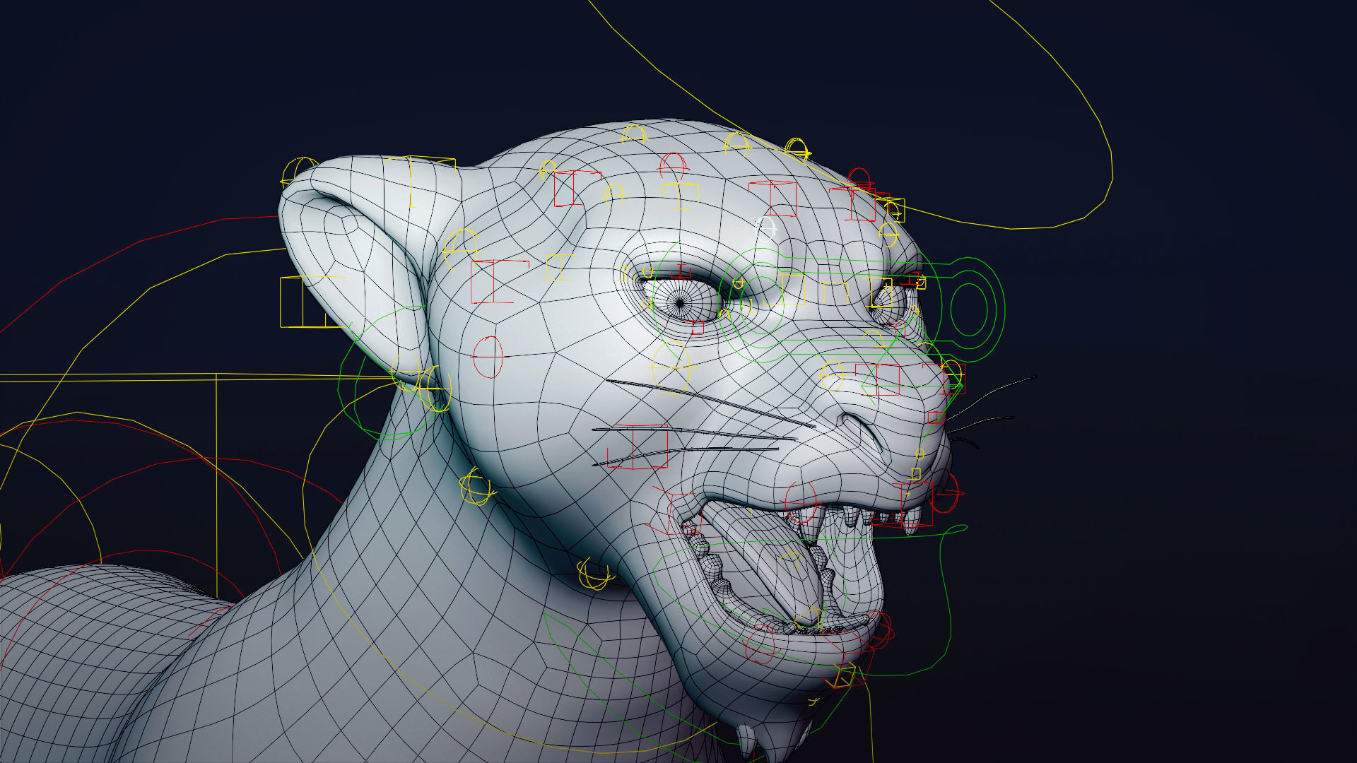 Cartoon Leopard Rigged - Makucha Low-poly 3D model_12