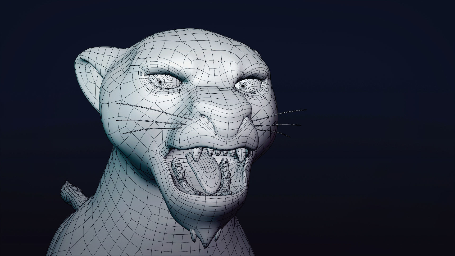 Cartoon Leopard Rigged - Makucha Low-poly 3D model_13