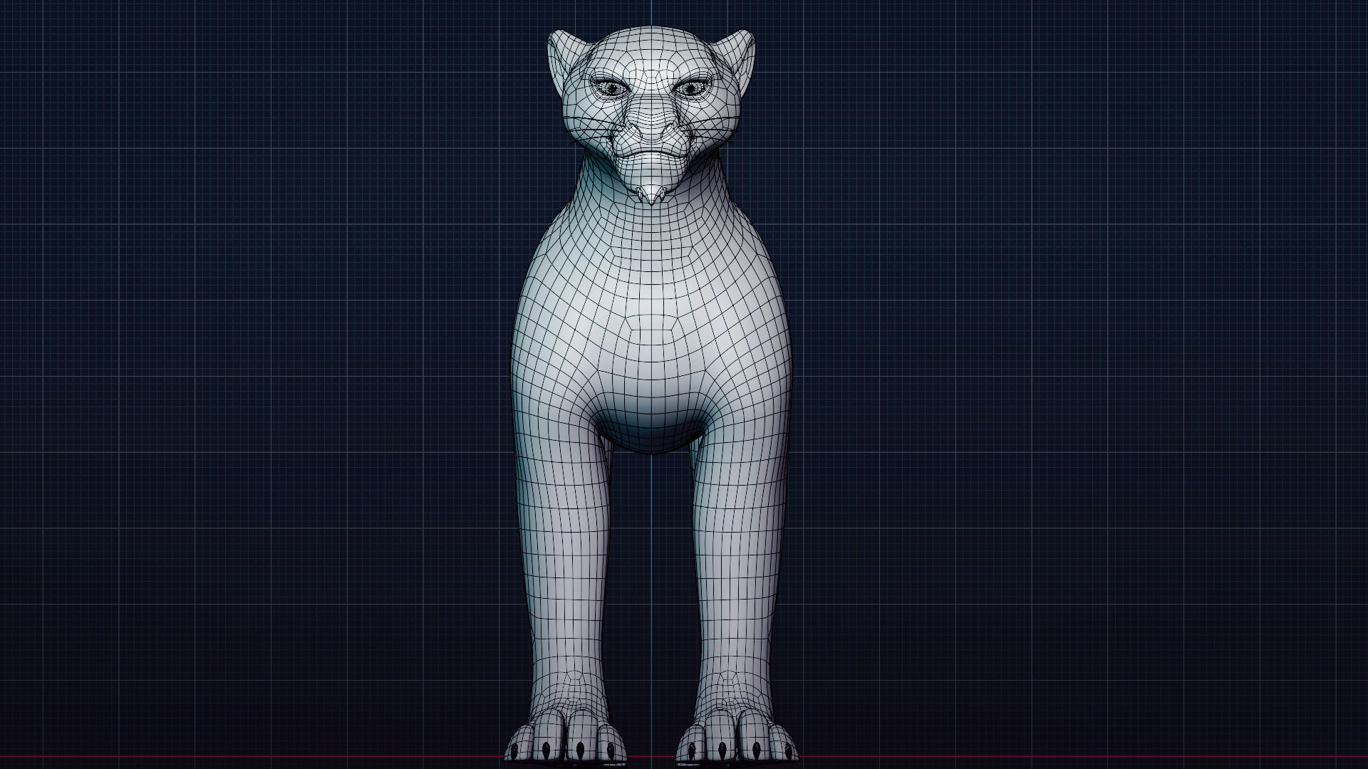 Cartoon Leopard Rigged - Makucha Low-poly 3D model_14