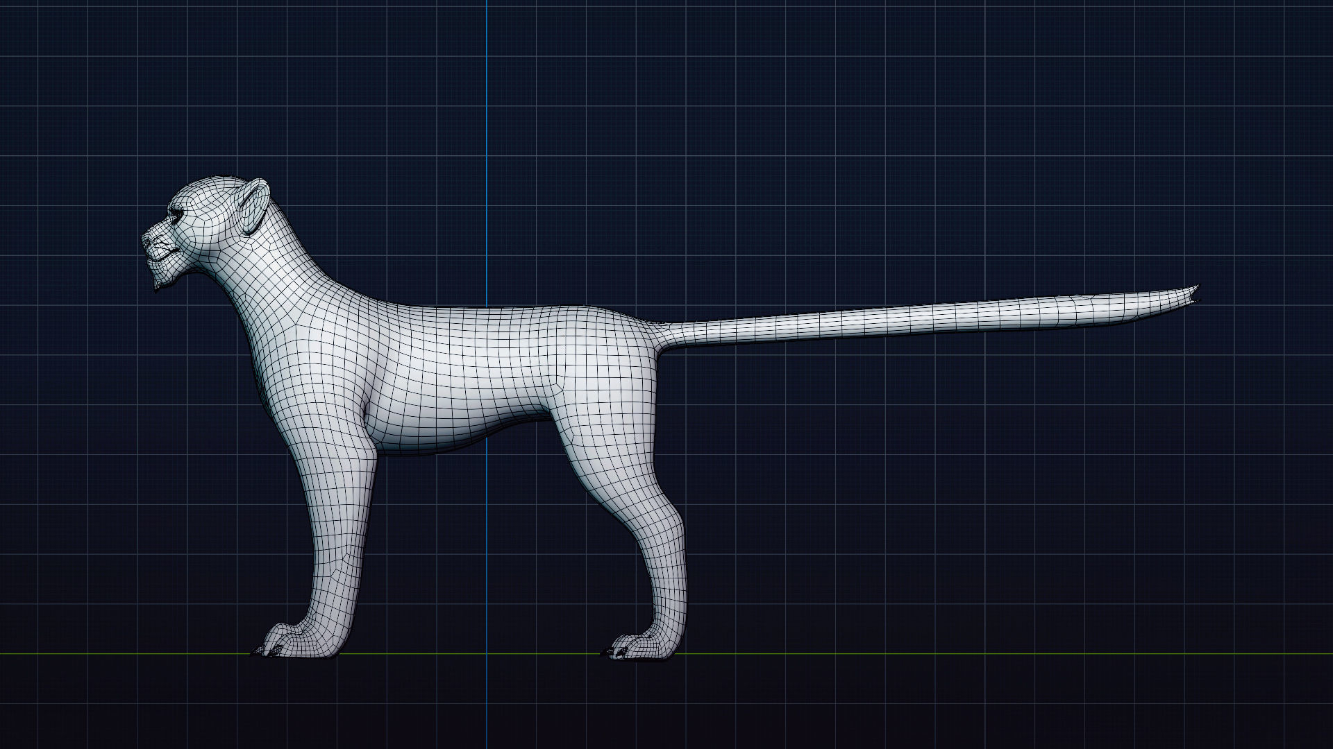 Cartoon Leopard Rigged - Makucha Low-poly 3D model_15