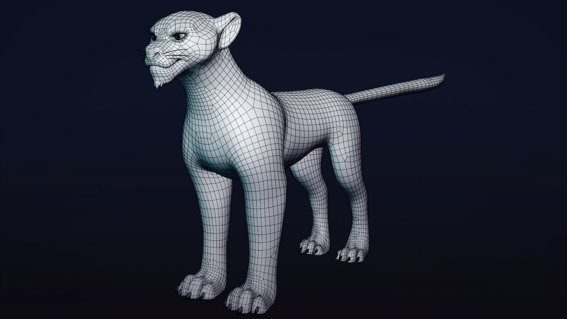 Cartoon Leopard Rigged - Makucha Low-poly 3D model_19