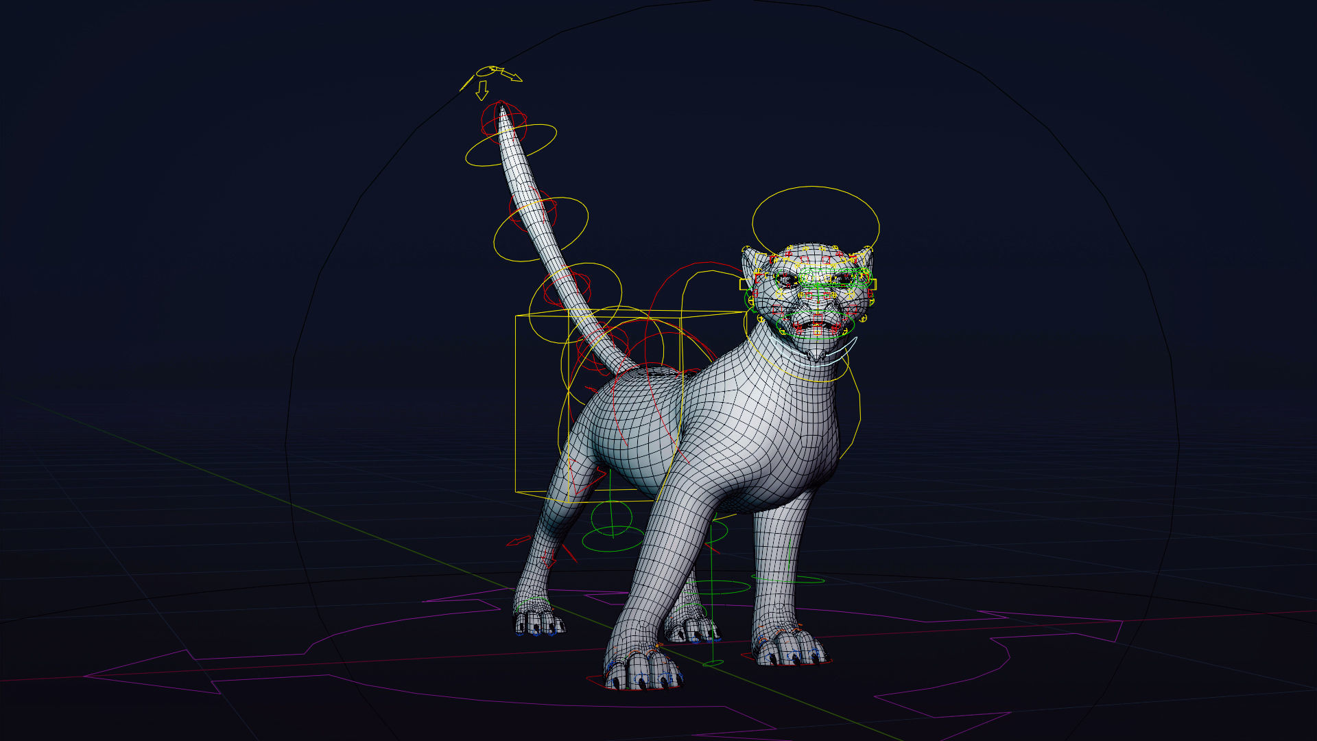 Cartoon Leopard Rigged - Makucha Low-poly 3D model_10