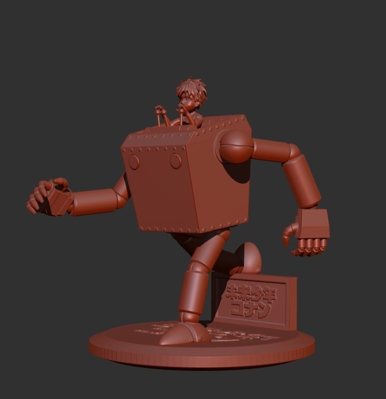 Future Boy Conan Robonoids 3D print model_10