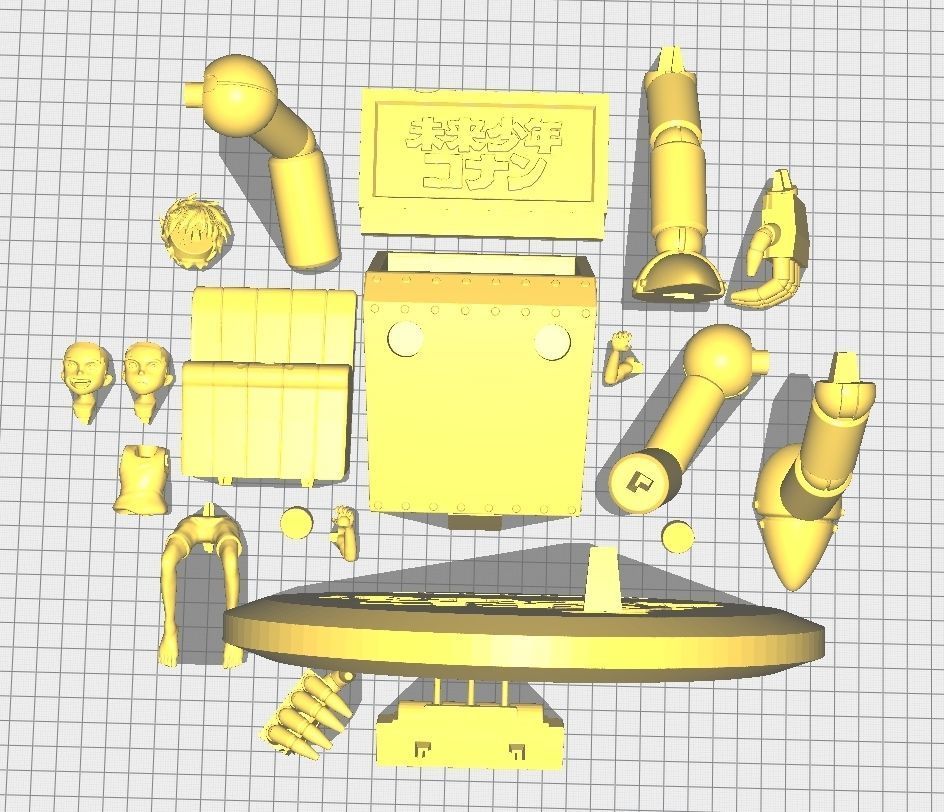 Future Boy Conan Robonoids 3D print model_17