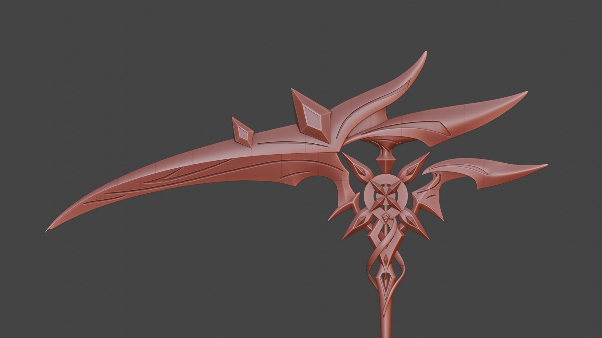 Arlecchino Scythe-Genshin Impact-3D Print Ready-Sliced 3D print model_4