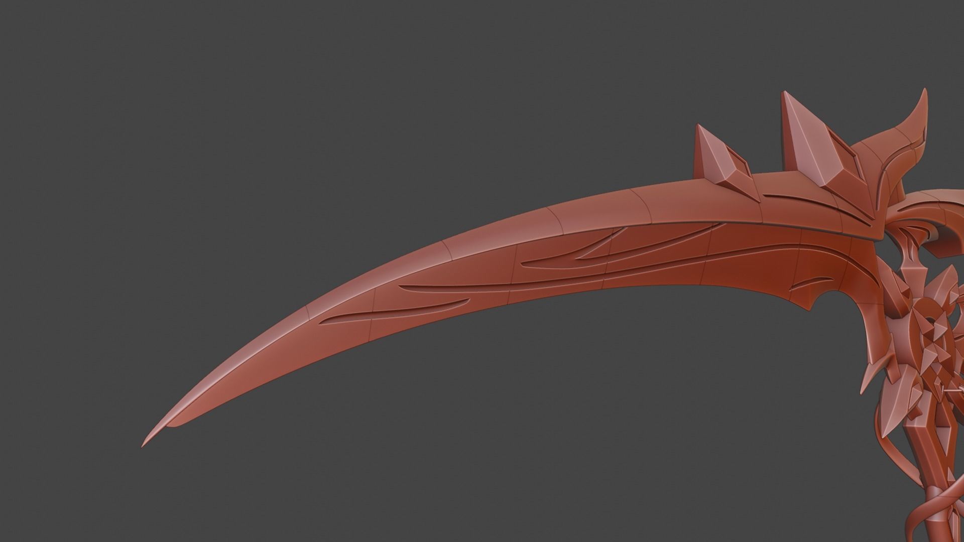 Arlecchino Scythe-Genshin Impact-3D Print Ready-Sliced 3D print model_2