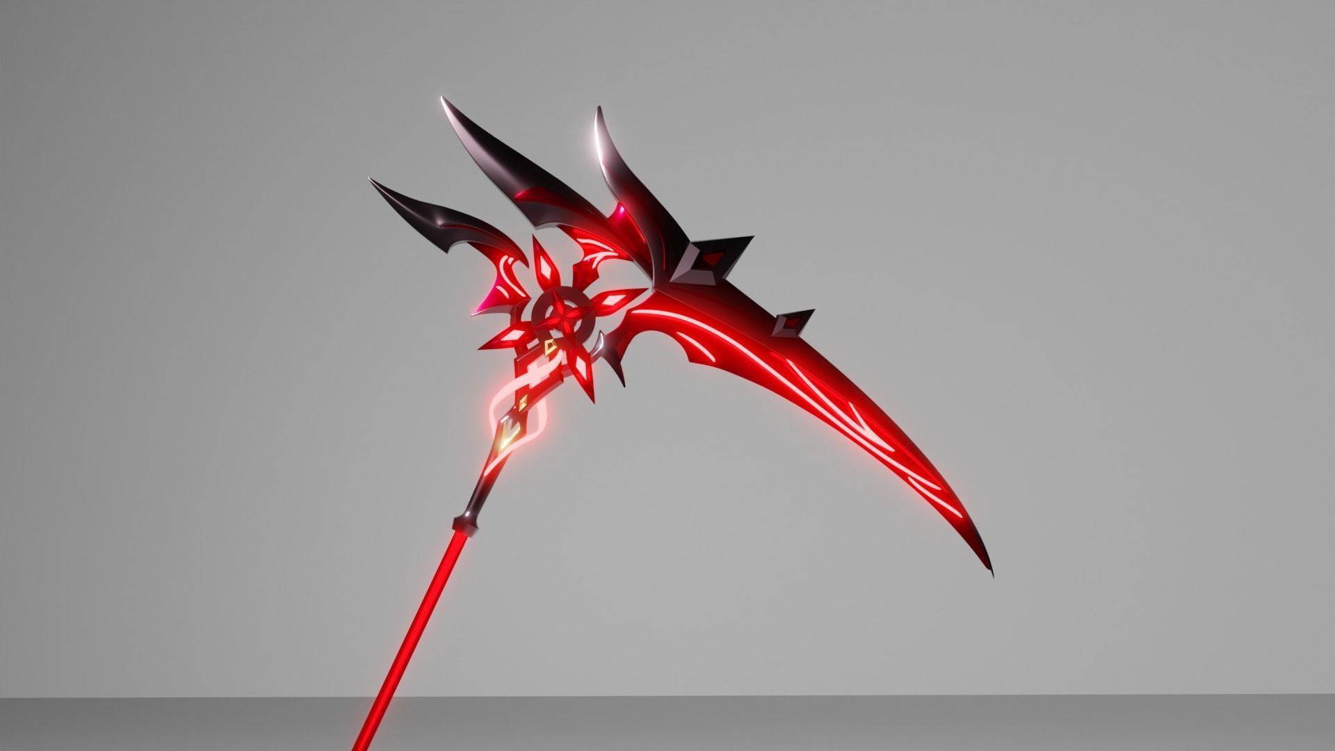Arlecchino Scythe-Genshin Impact-3D Print Ready-Sliced 3D print model_12